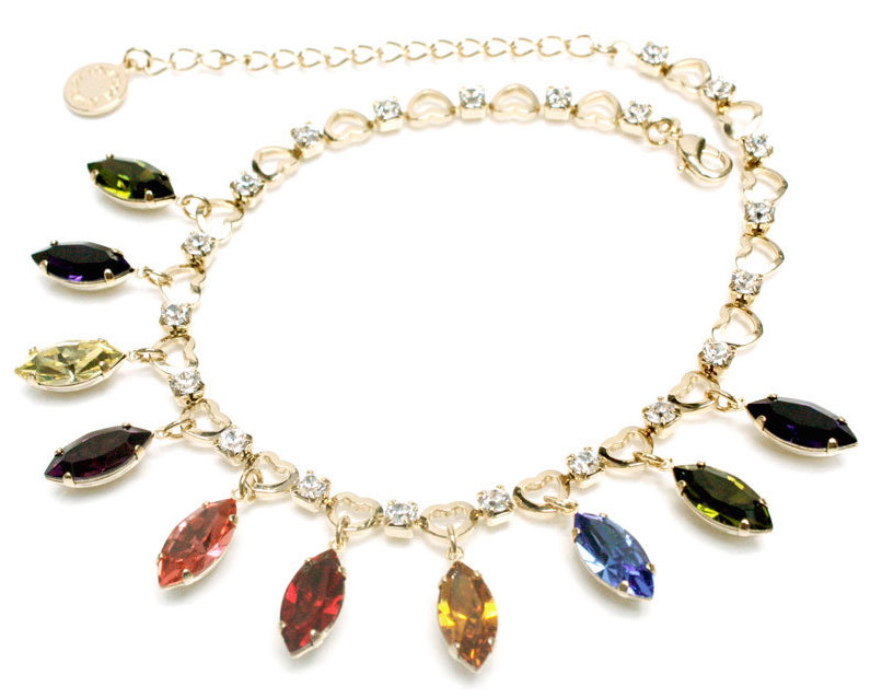 Gemstone Dog Necklace
